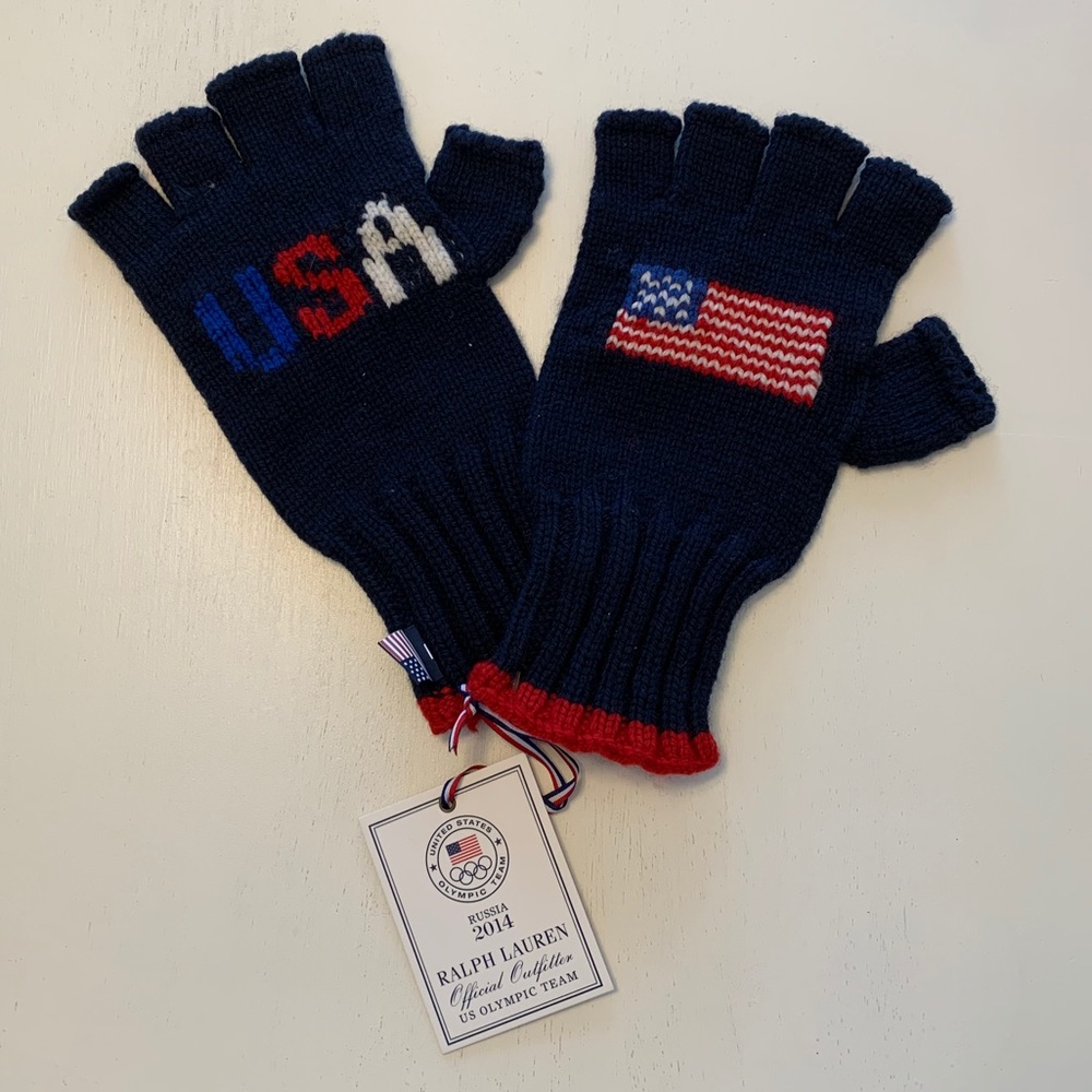 Ralph Lauren Olympic American Flag Gloves